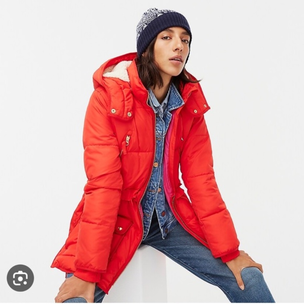 J. Crew Signature Chateau Puffer Jacket PrimaLoft® AF012 Size XS SM